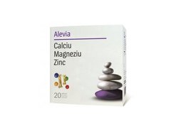 Calciu magneziu zinc (solubil) 20plicuri ALEVIA